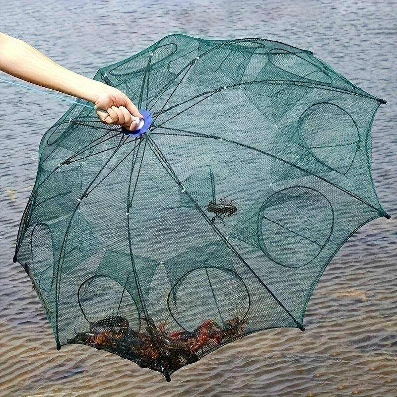 Crab Trap Net Folding Fishing Cage for Crabbing Shrimp Bait Catch