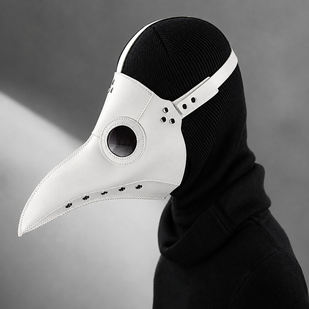 Plague Doctor Mask and Hat Steampunk Costume Accessories Set