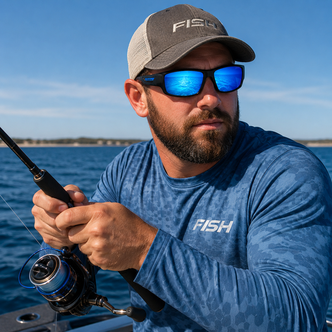 Polarized Fishing Sunglasses for Men UV400 Anti-Glare