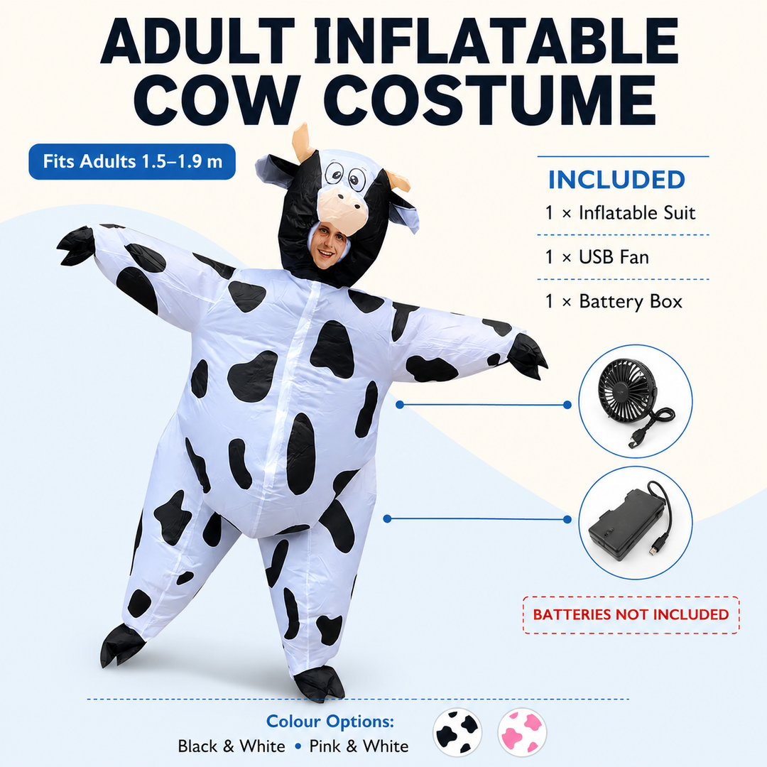 Inflatable Cow Costume Adult Halloween Animal Costume