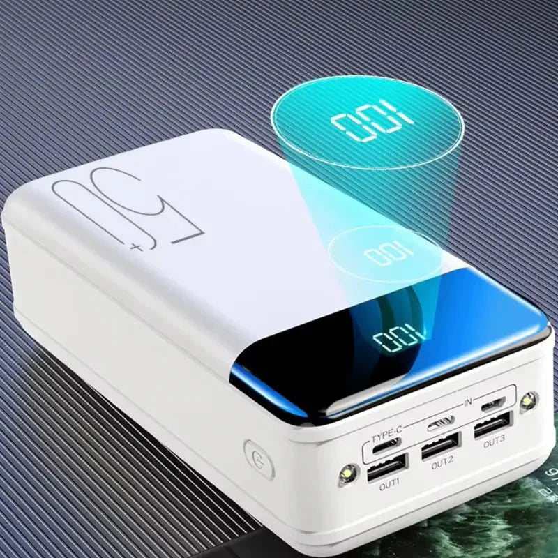 50000mAh Portable Mobile Power Bank Battery