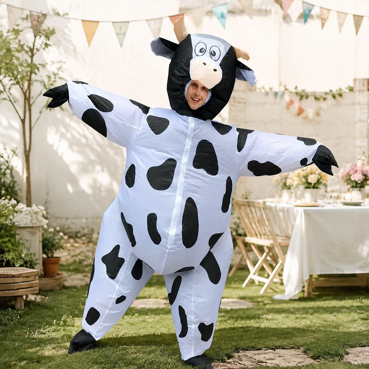 Inflatable Cow Costume Adult Halloween Animal Costume