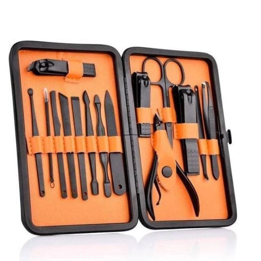 15 Piece Manicure Set Nail Care Tools with Travel Case