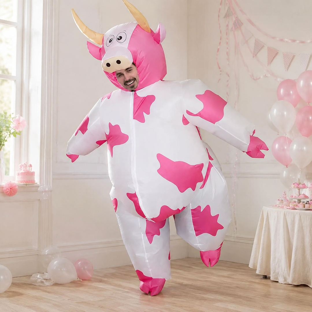 Inflatable Cow Costume Adult Halloween Animal Costume