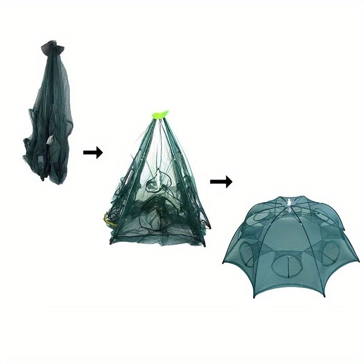 Crab Trap Net Folding Fishing Cage for Crabbing Shrimp Bait Catch