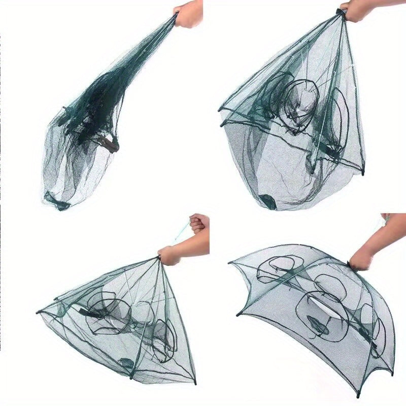 Crab Trap Net Folding Fishing Cage for Crabbing Shrimp Bait Catch