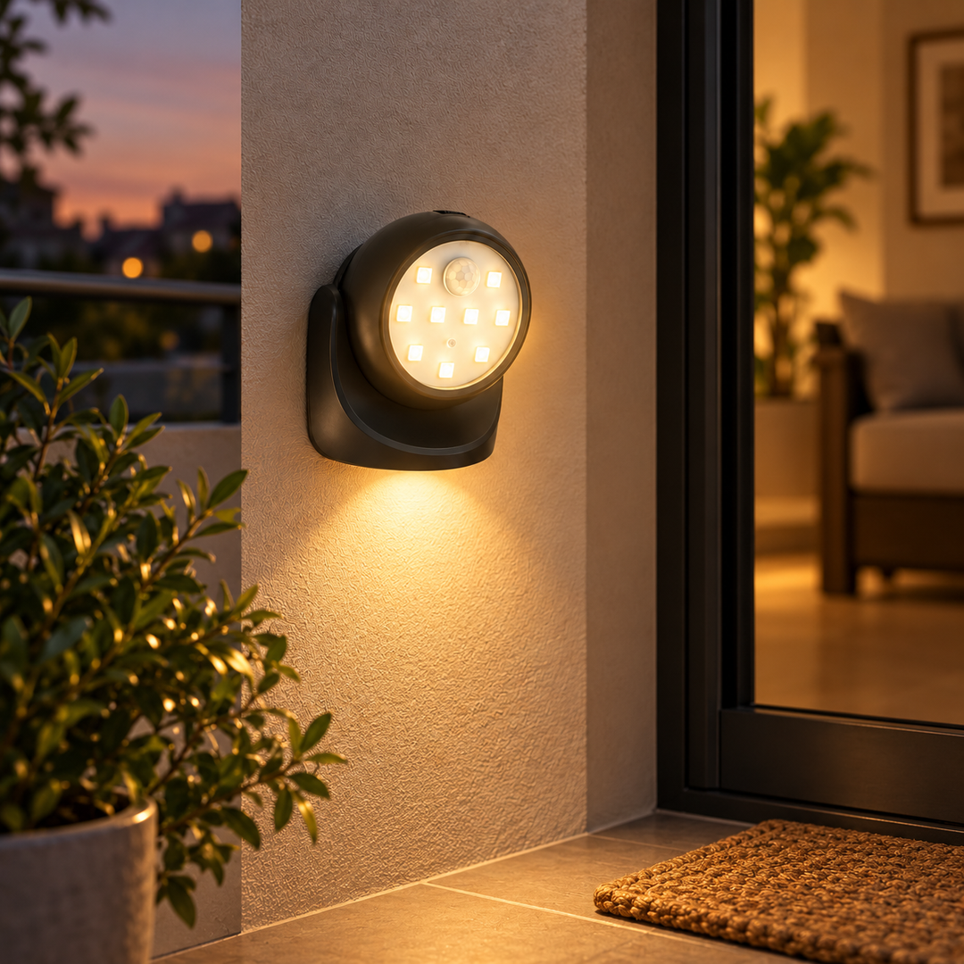 Wireless Motion Sensor Security Light Battery LED