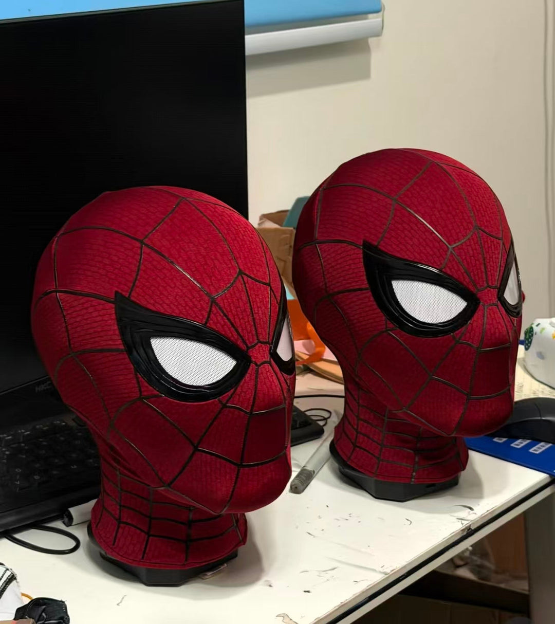 Spider Man Brand New Day Mask Wearable Fabric Cosplay Hood Lenses