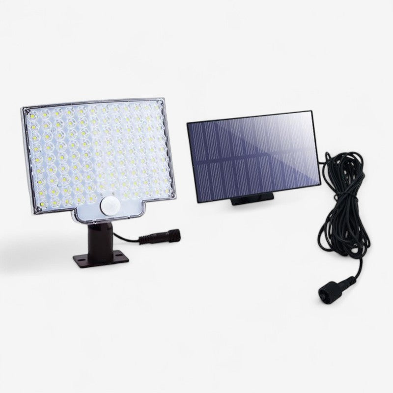 106 LED Solar Panel Security Light with Motion Sensor Outdoor Wall Mount