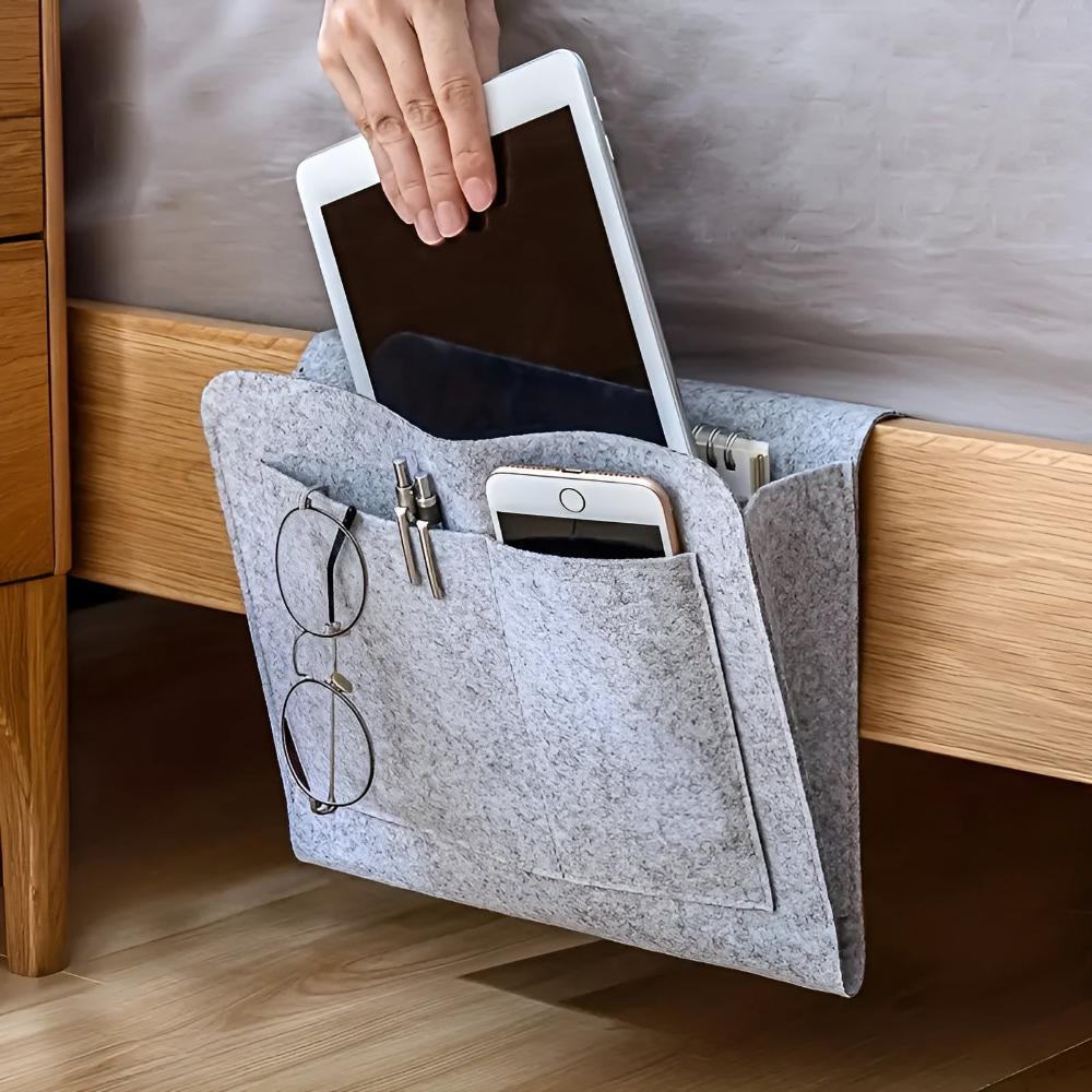 Bedside Organizer Storage Caddy All in One Organizer Pouch