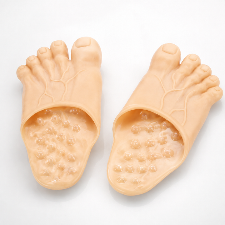 Bigfoot Shape Novelty Foot Slippers Indoor Plush Slippers