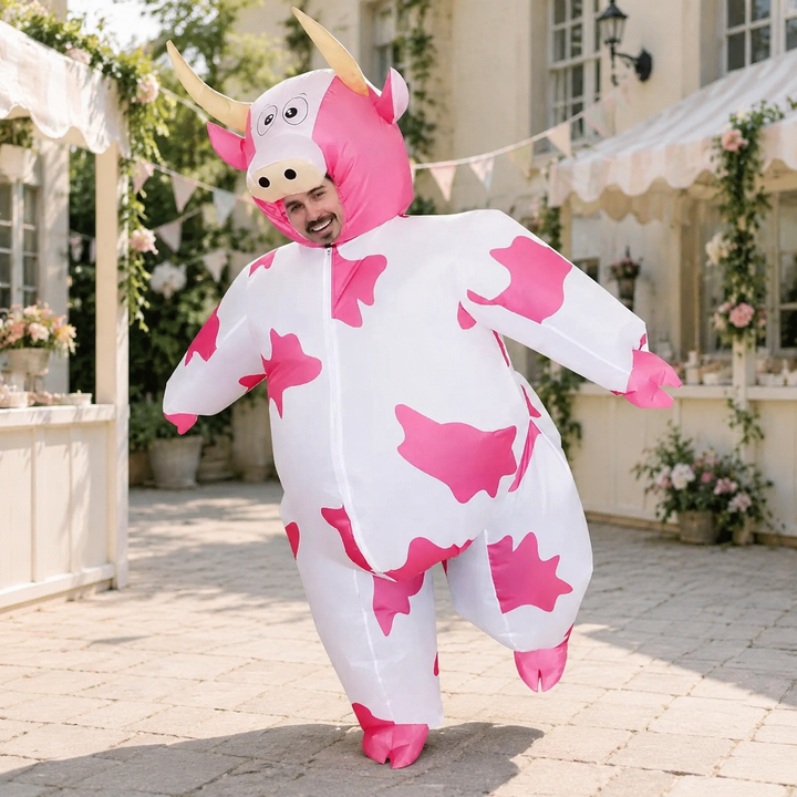 Inflatable Cow Costume Adult Halloween Animal Costume