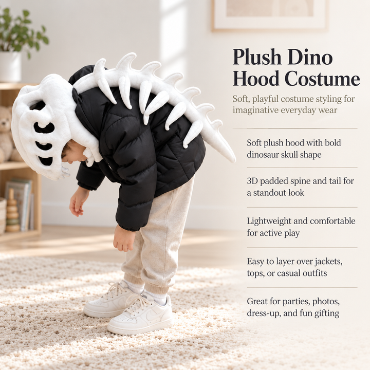 Dinosaur Plush Exoskeleton Costume Halloween Outfit for Kids and Adults