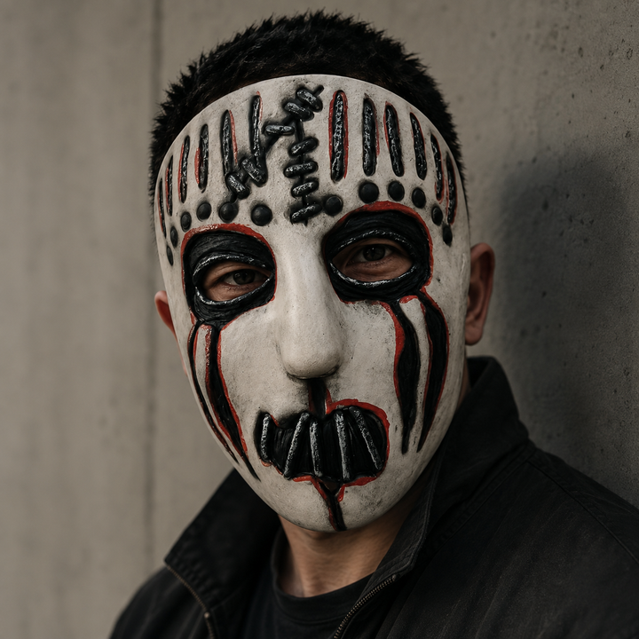 Latex Halloween Horror Face Mask Heavy Metal Style Costume Mask