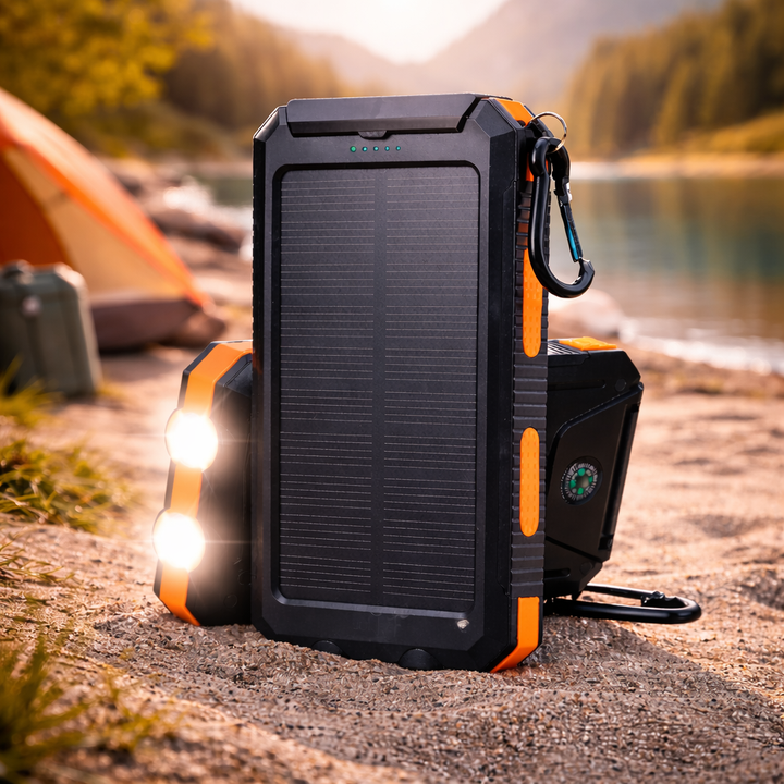 Portable Solar Power Bank 20000mAh External Battery Charger Fast Charging