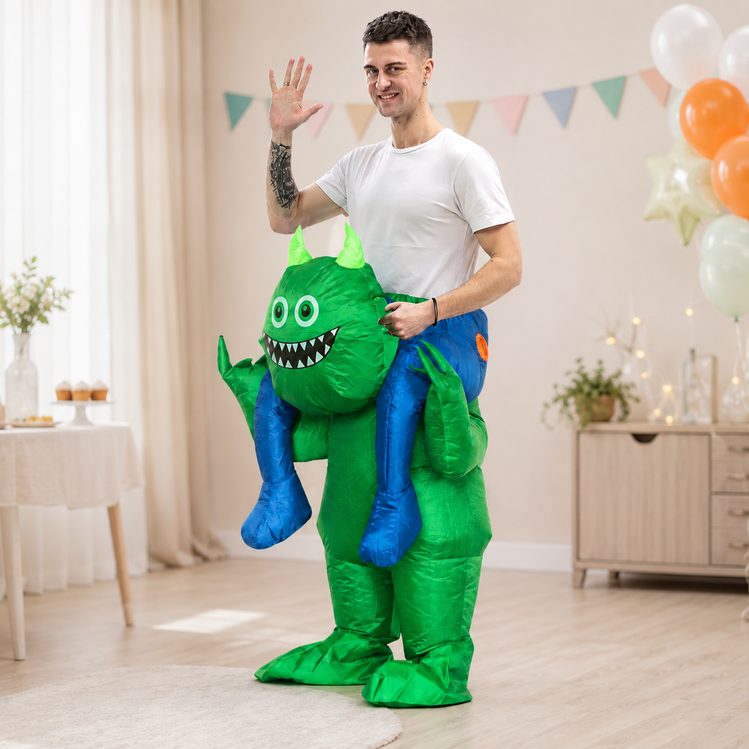 Inflatable Monster Ride-On Costume Adult Halloween Costume