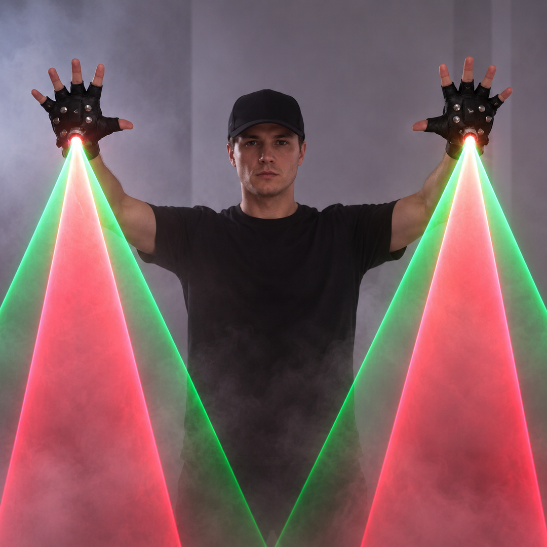 Laser Projection Gloves for Stage Performance