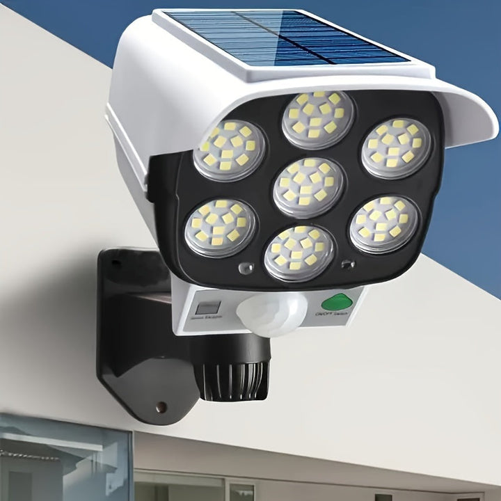 Solar Powered Outdoor Motion Sensor LED Floodlight For RV Camping