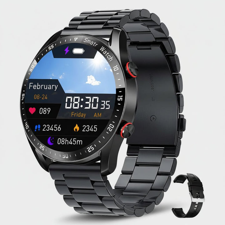 Smartwatch Fitness Tracker Bluetooth Calling Waterproof Touchscreen