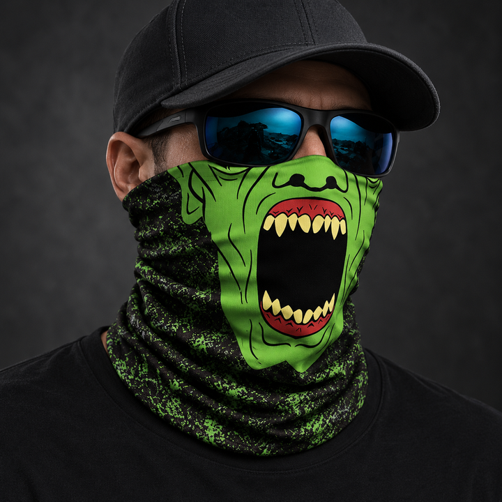 Seamless 3D Face Cover Bandana Ghost Skull Headwear Mask