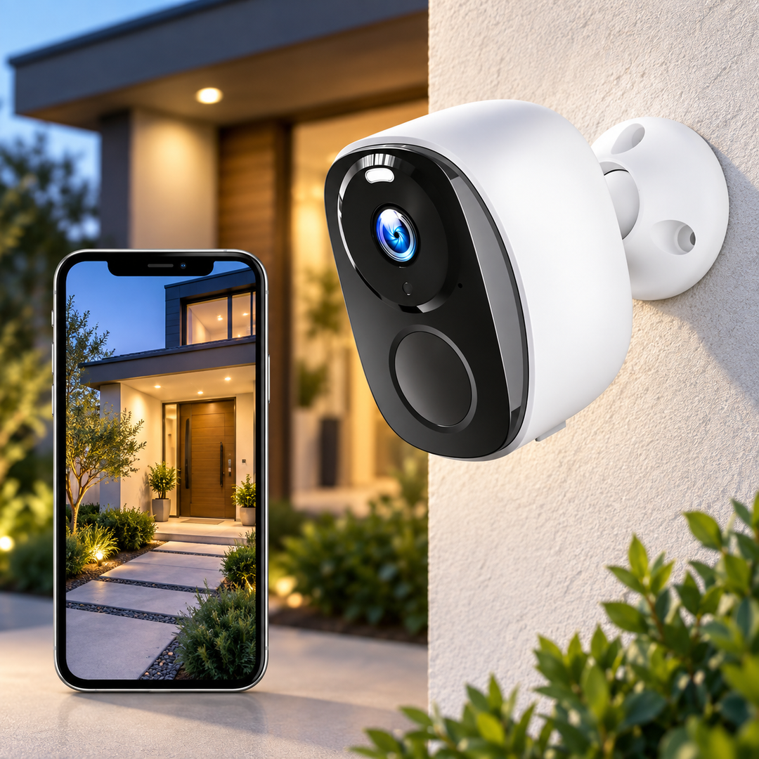 Wireless Mini Security Camera 1080P No WiFi or Subscription