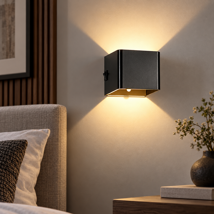 Wireless Rechargeable Wall Lamp Up and Down USB Light