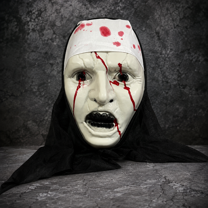 Horror Nun Mask Halloween Costume Mask