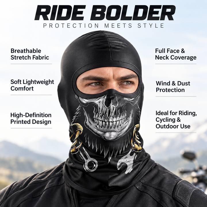 Full Face Halloween Clown Skull Balaclava Mask