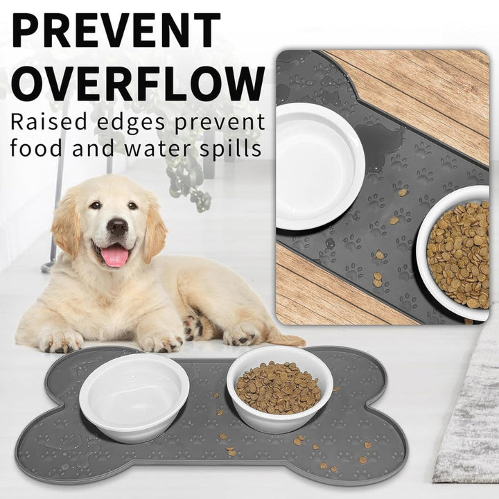 Bone Shaped Silicone Pet Feeding Mat