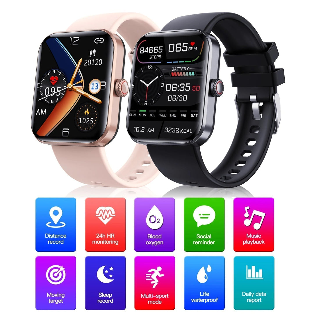 Fitness Tracker &amp; Heart Rate Monitor Roovue Smartwatch Device