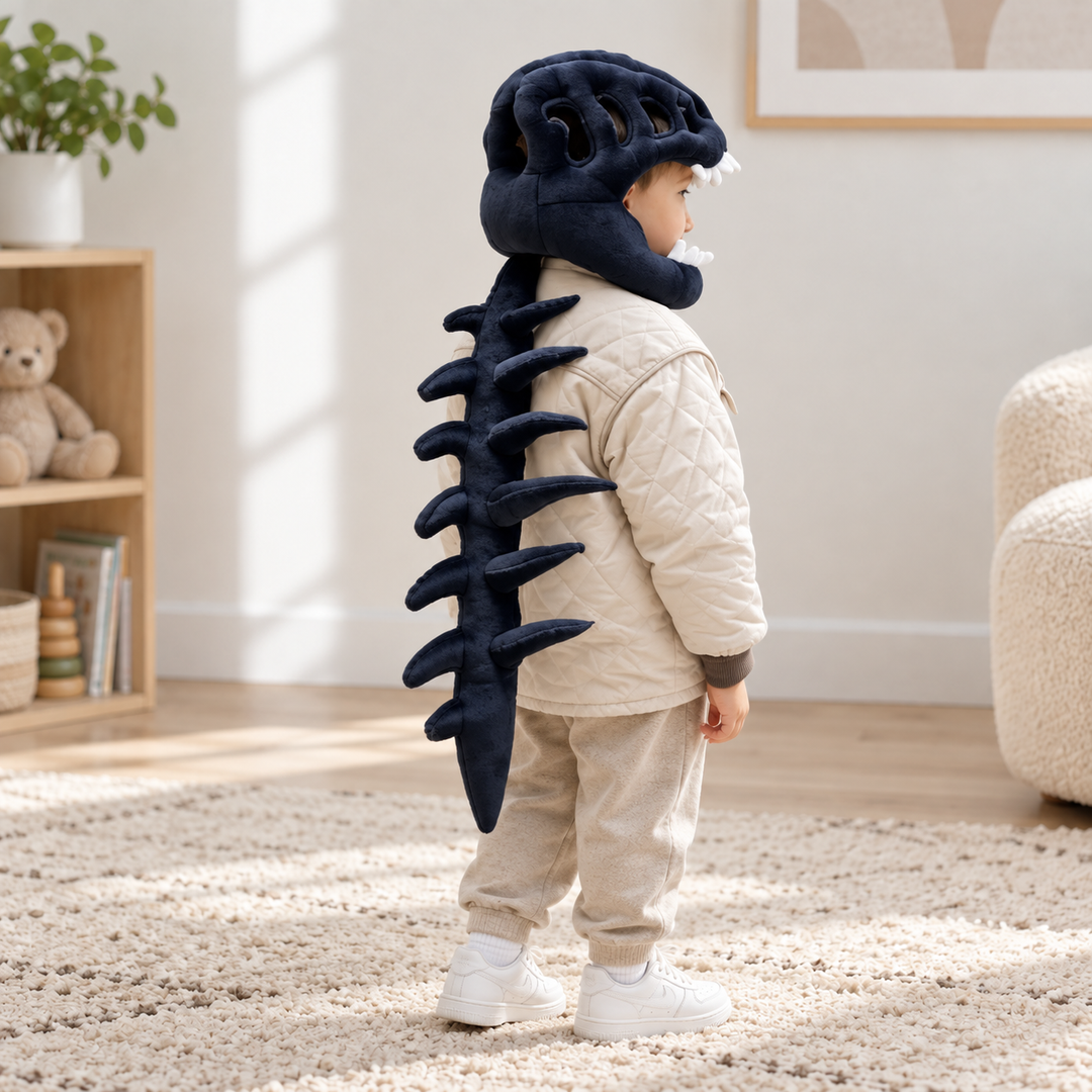 Dinosaur Plush Exoskeleton Costume Halloween Outfit for Kids and Adults
