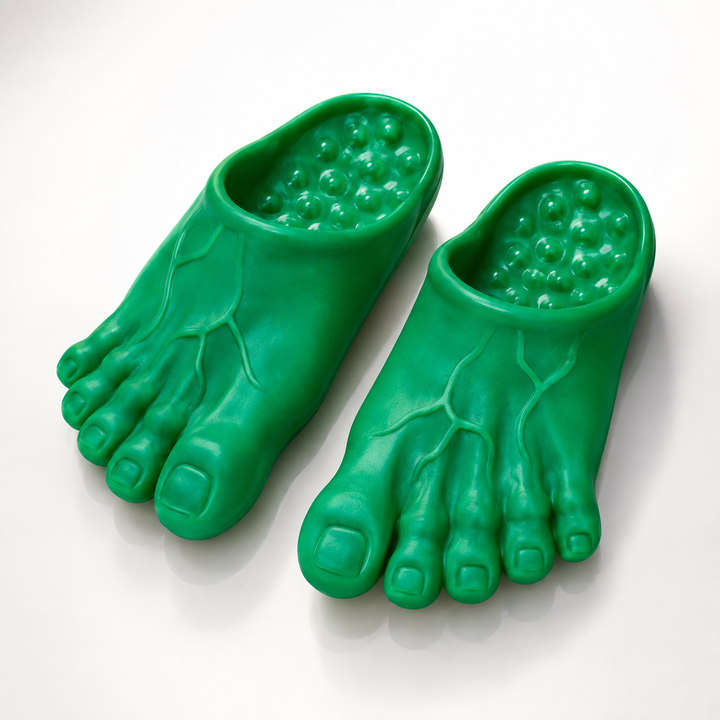 Bigfoot Shape Novelty Foot Slippers Indoor Plush Slippers