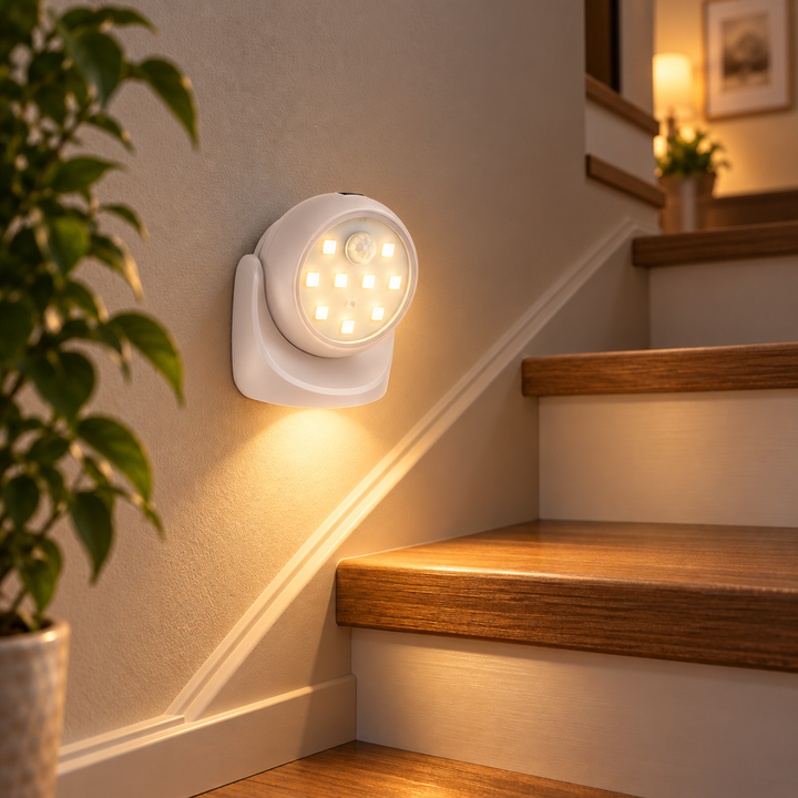 Wireless Motion Sensor Security Light Battery LED