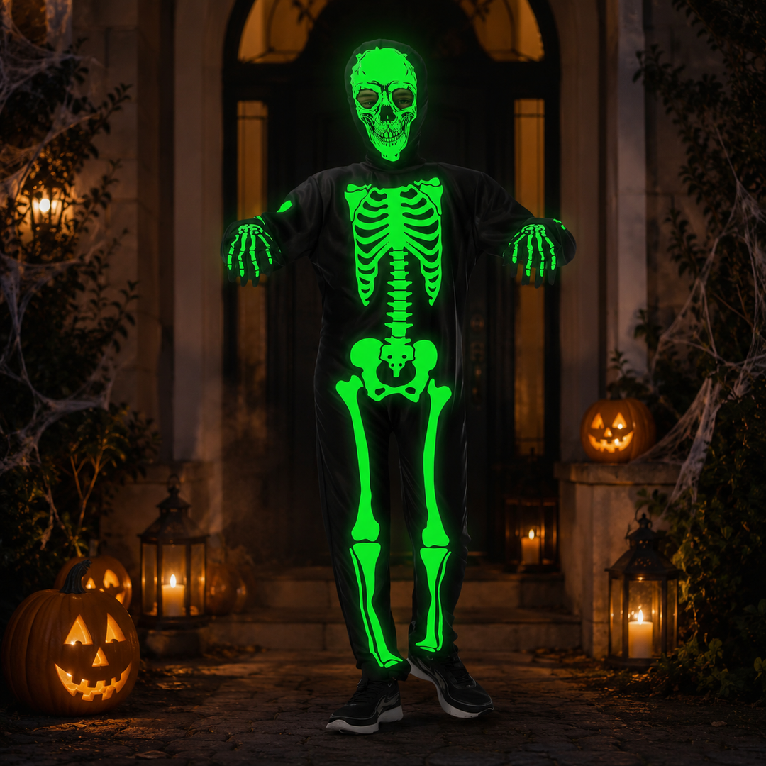 Skeleton Costume Glow in the Dark Halloween Costume