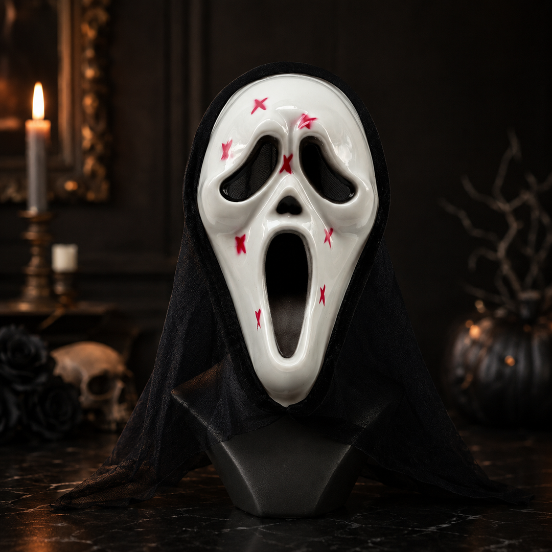 Horror Villain Mask Ghostface Scream Costume Mask