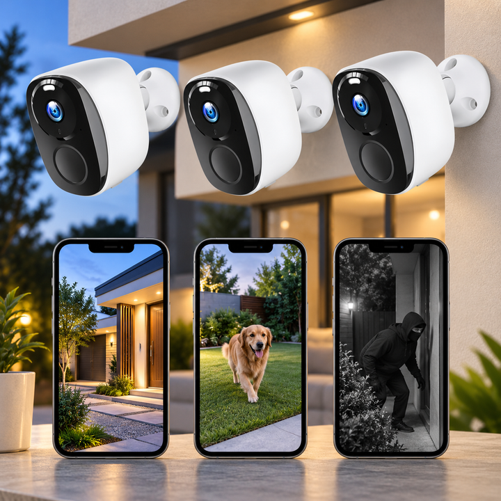 Wireless Mini Security Camera 1080P No WiFi or Subscription