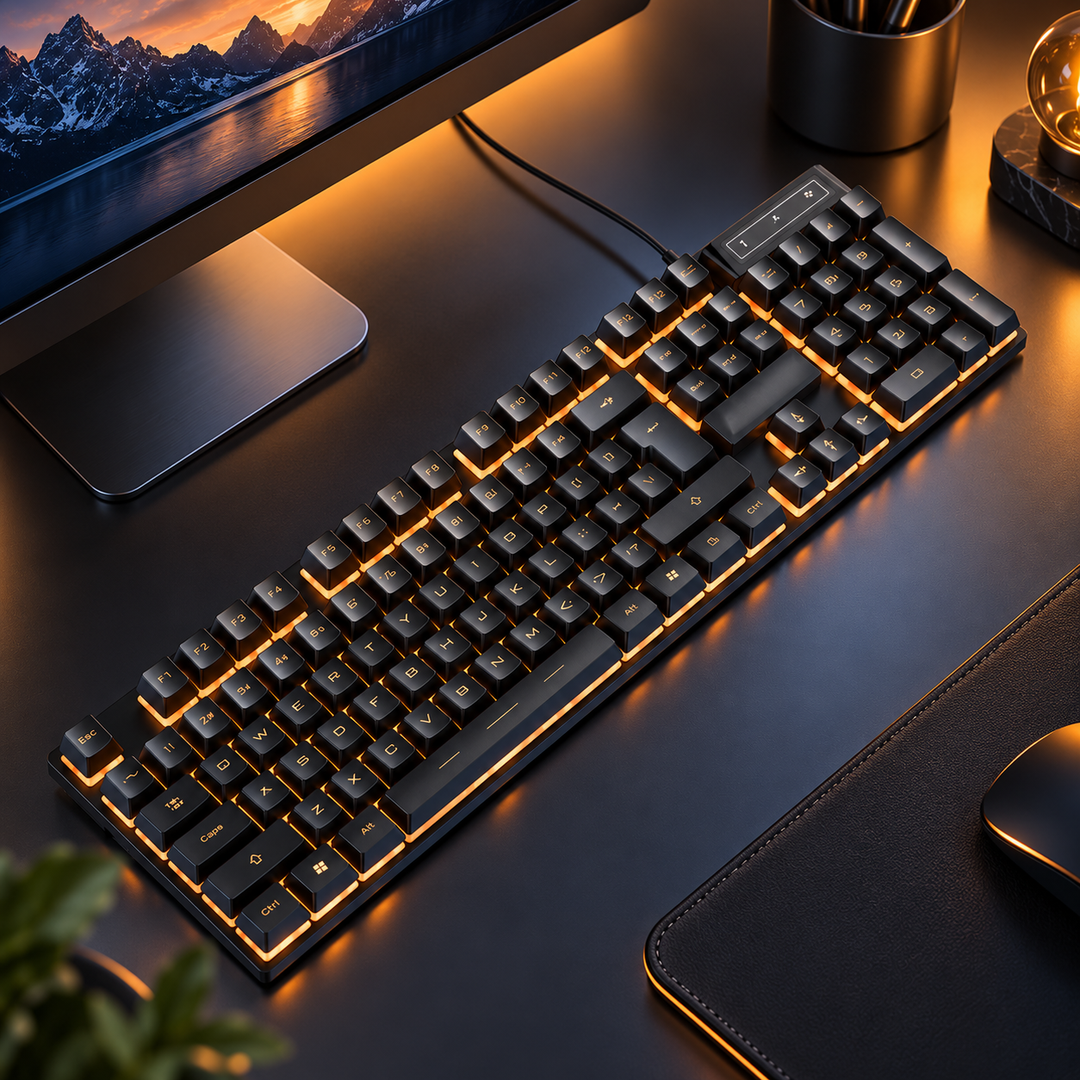 Wired Gaming Mechanical Keyboard RGB Backlit for PC