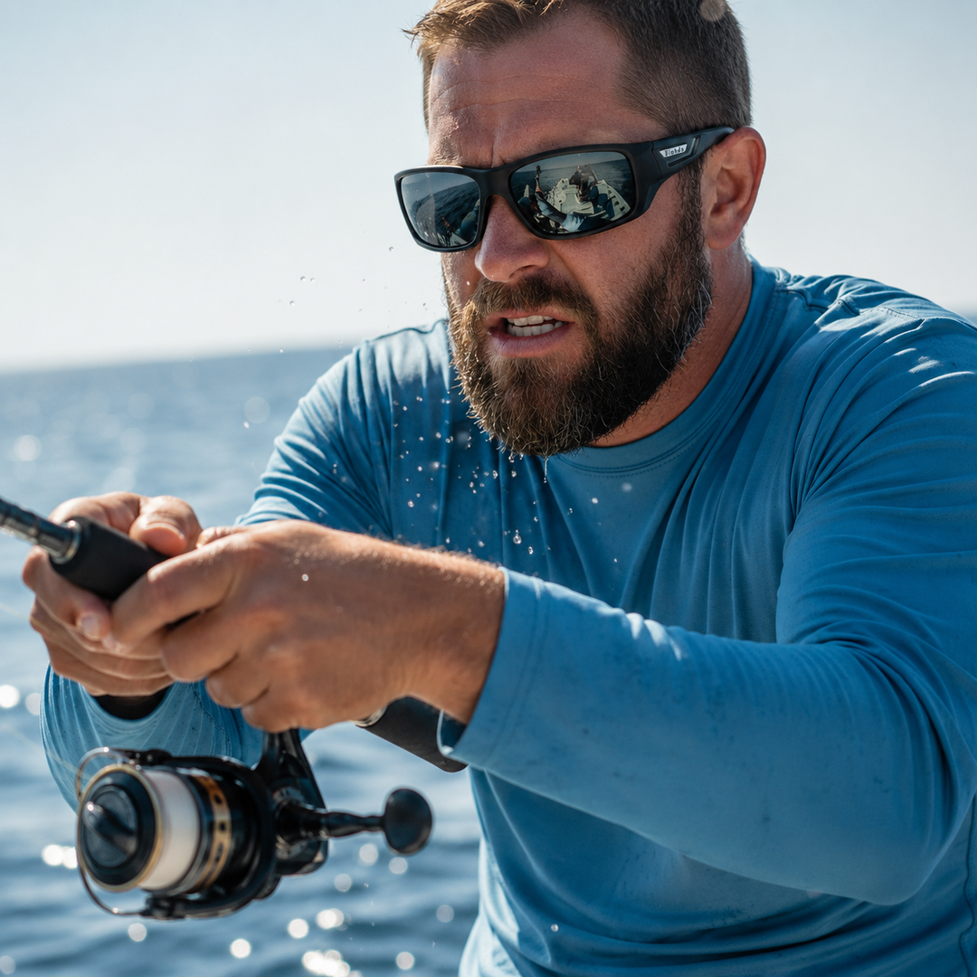 Polarized Fishing Sunglasses for Men UV400 Anti-Glare