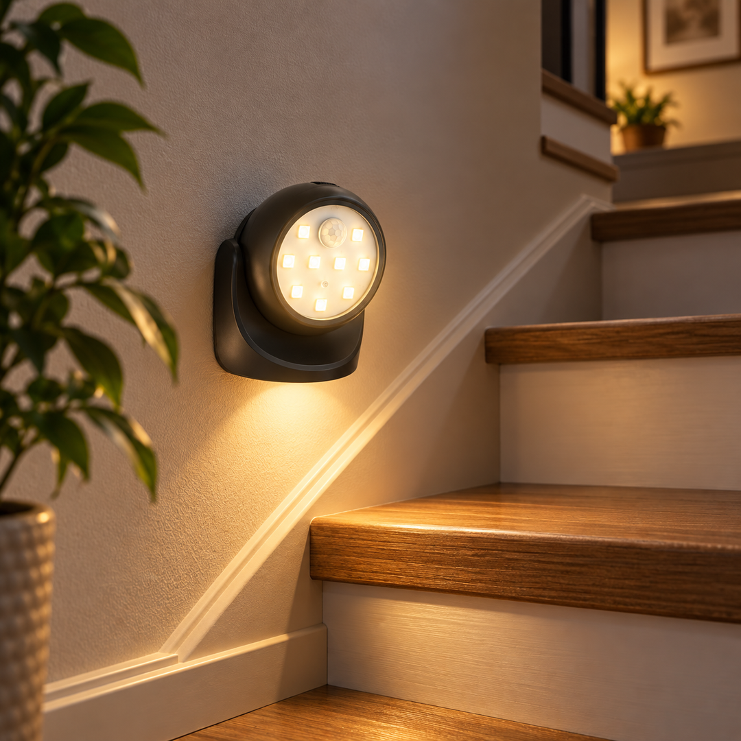 Wireless Motion Sensor Security Light Battery LED