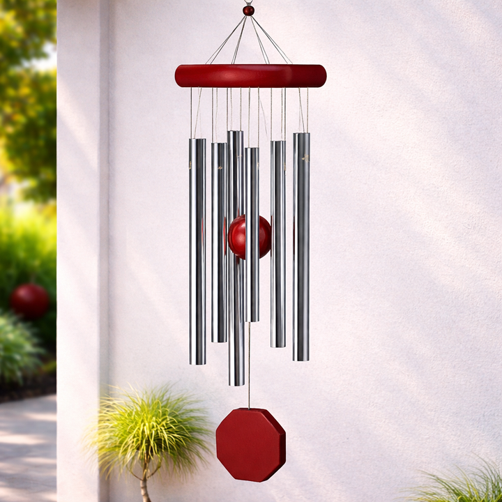 Outdoor Wind Chime Large Deep Tone with 6 Tuned Pipes Sympathy Wind Chime