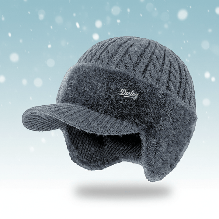 Trapper Hat with Ear Flaps and Wool Lining Winter Hat