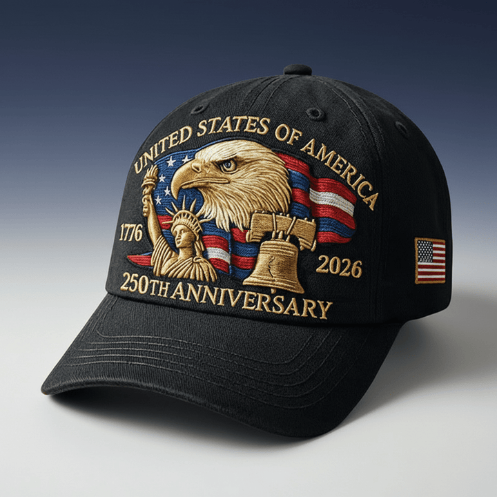 USA 250th Anniversary Eagle Adjustable Dad Cap Hat Patriots