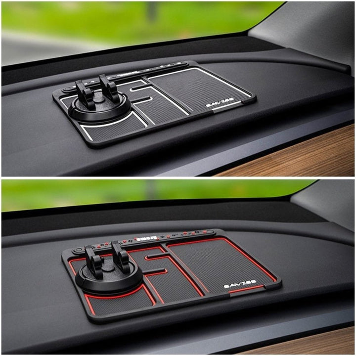 Car Mat Phone Holder Anti-Slip Aromatherapy Cool Light Accessory