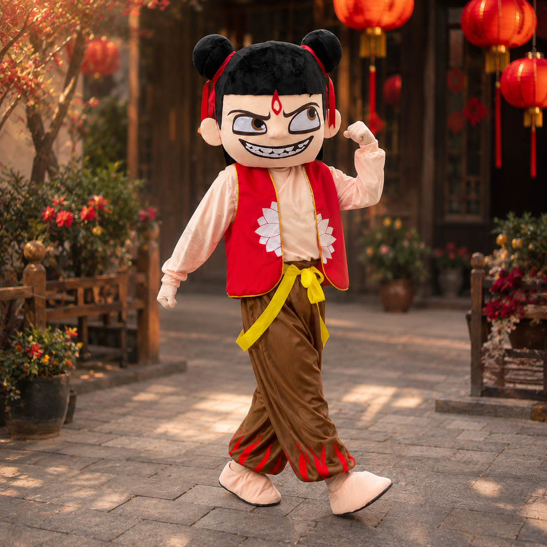 Nezha Warrior Boy Full Body Mascot Costume