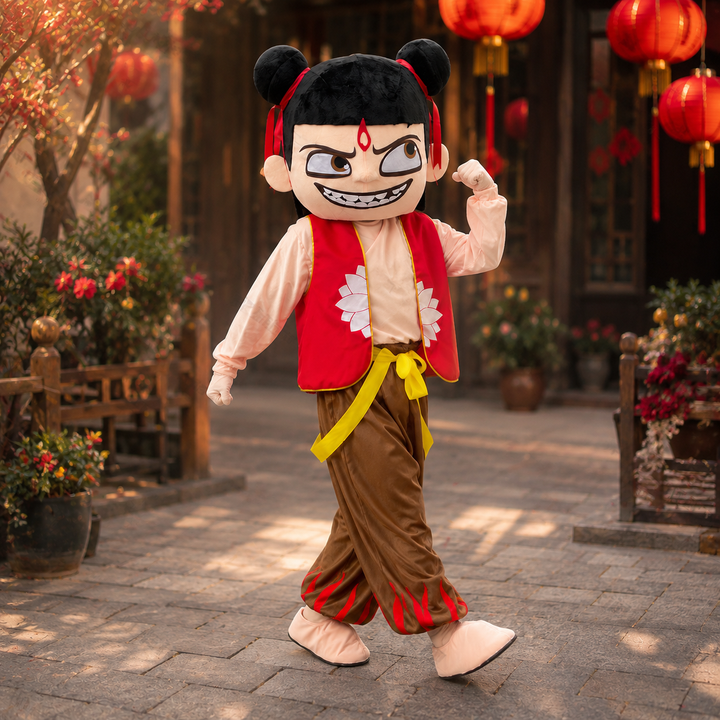 Nezha Warrior Boy Full Body Mascot Costume