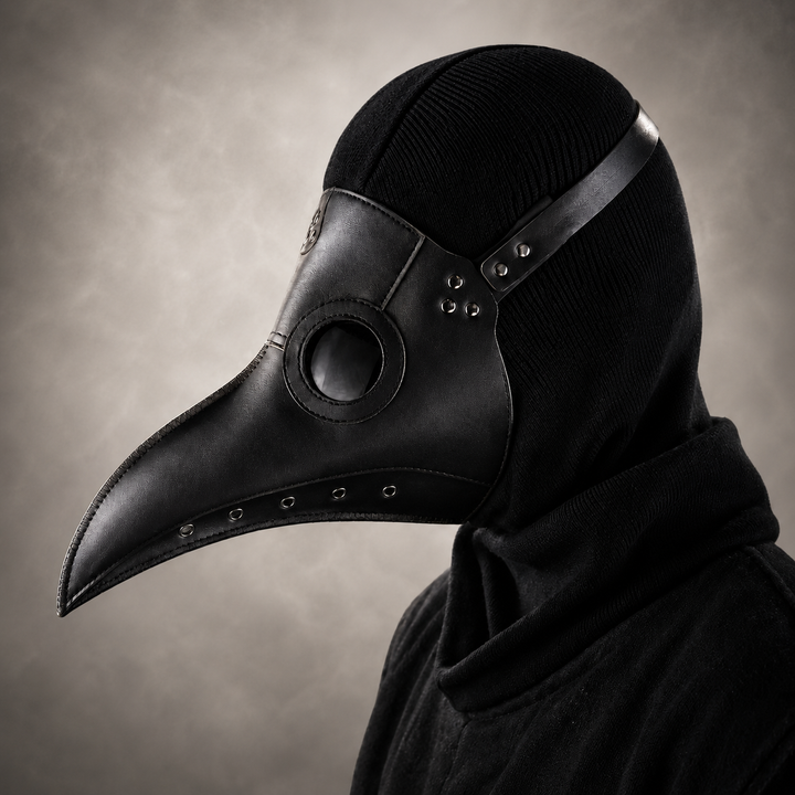 Plague Doctor Mask and Hat Steampunk Costume Accessories Set
