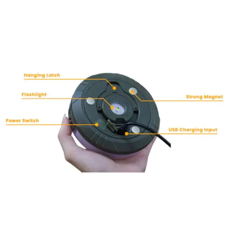 Retractable Camping String Lights Lantern Portable LED Outdoor Camp Light