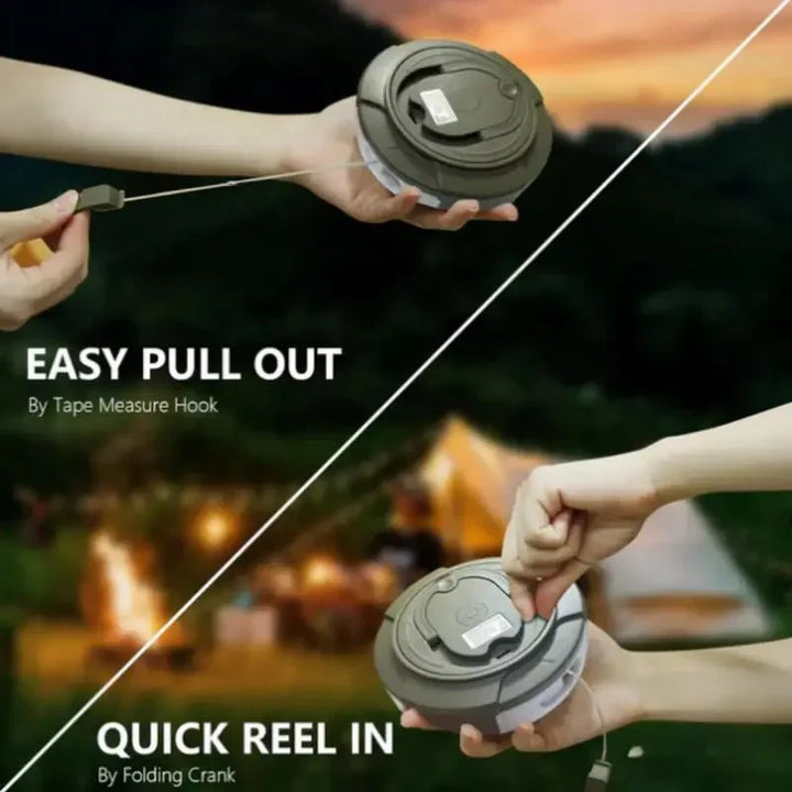Retractable Camping String Lights Lantern Portable LED Outdoor Camp Light