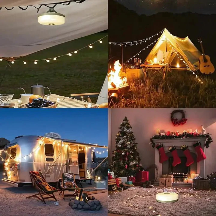 Retractable Camping String Lights Lantern Portable LED Outdoor Camp Light