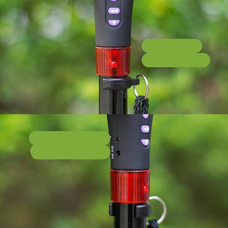 Foldable LED Walking Cane with Adjustable Height &amp; Ergonomic Handle